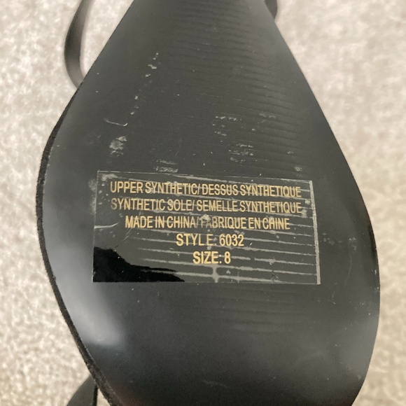 3/$10 SALE Pointed Toe Suede Wrap Ankle Heels - Picture 3 of 5